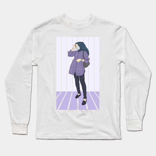 The Grape Lady Sun Collection Long Sleeve T-Shirt by crissbahari